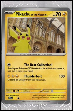 Pikachu at the Museum Pokemon TCG - Jumbo SEALED Promo Card - [US Seller] - Image 1