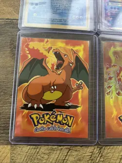 Pokemon 6 Card Lot Holos - Squirtle Charmander Charizard Topps, Blastoise Cards - Image 4