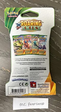 Pokemon TCG XY Roaring Skies Sealed Sleeved Booster Pack - 10 Cards - Image 2
