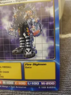 SkullMeramon ST-48 Ultimate Level Digimon Digi Battle Starter 1 Card 1999 Bandai - Image 4