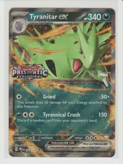 Tyranitar ex Stamped Promo Pokemon Card PRE 064/131 Prismatic Evolutions - Image 1