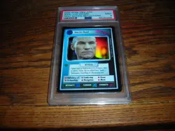 STAR TREK CCG JEAN LUC PICARD FOIL GRADED PSA 9 MINT AMAZING CARD DECIPHER - Image 1