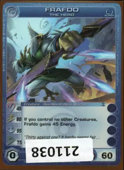 (211038) FRAFDO The Hero 45/80/95/75/60 (2 Max Stats) Super Rare Chaotic Card - Image 1