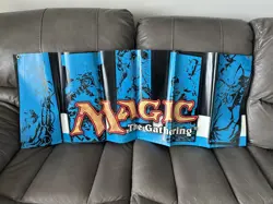 Magic: The Gathering 48" X 18" Blue & Black DOUBLE-SIDED PROMO BANNER - Image 1