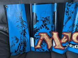 Magic: The Gathering 48" X 18" Blue & Black DOUBLE-SIDED PROMO BANNER - Image 3