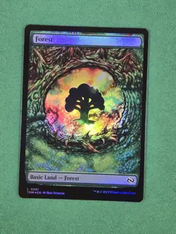 MTG Forest #0291 Foil Tarkir: Dragonstorm (TDM) Magic the Gathering - Image 3