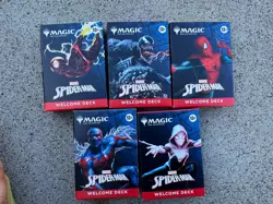 SDCC 2025 Magic The Gathering x Spider-Man Complete Welcome Deck Set (5) - Image 1