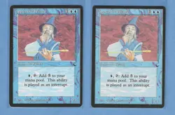 MTG The Dark - 2X Apprentice Wizard - NM The Dark Magic the Gathering (JDSP) - Image 1