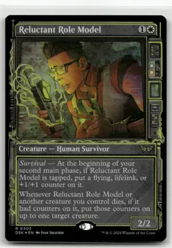 Reluctant Role Model (Showcase) 303 Foil MTG Duskmourn Magic - Image 1