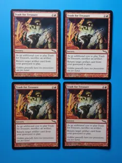 MTG 4x Trash for Treasure x4 LP Mirrodin Magic Playset - Image 1