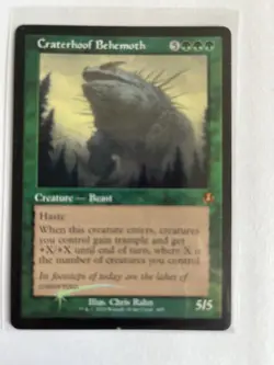 Craterhoof Behemoth - (Retro Frame FOIL) - Innistrad Remastered - NM - Image 1