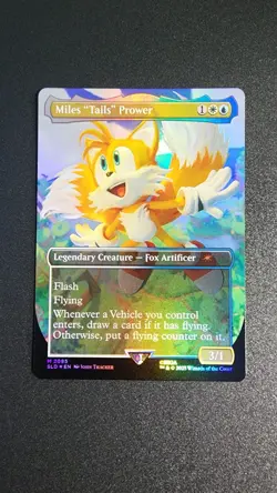 Miles "Tails" Prower (Rainbow Foil) Secret Lair Drop Foil - Image 1