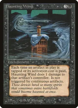 Haunting Wind x1 LP - Antiquities - Magic the Gathering MtG - Image 1