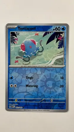 Tentacool Reverse Holo Pokemon TCG Pokemon Scarlet & Violet 151 #072/165 - Image 1