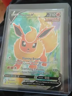 Pokemon TCG Flareon V Evolving Skies 169/203 Holo Ultra Rare - Image 1