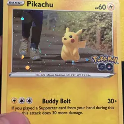 Pikachu 027/078 (Cosmos Holo) - Pokemon Pokemon GO - LP - Image 1