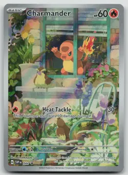Pokemon Charmander 044 SVP Scarlet Violet Black Star Promo Full Art LP - Image 1
