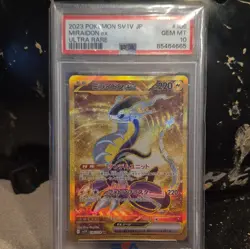 Pokemon Miraidon ex Sv1v Violet Ex 106/078 UR Holo Japanese PSA 10 2023 - Image 1