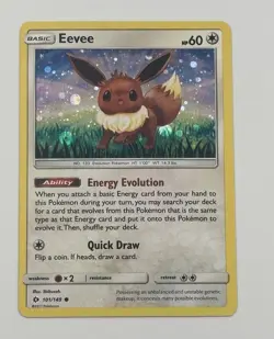 Eevee 101/149 Cosmos Holo Pokemon Single - Image 1