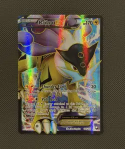 Pokemon Raikou EX Full Art Holo Ultra Rare Dark Explorers 2012 105/108 - Image 1