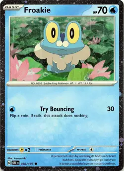 POKEMON Froakie - (Cosmos Holo) #056/197 Shrouded Fables Promo NM - Image 1