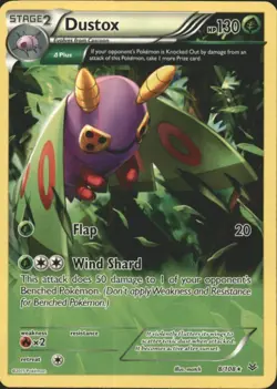 Dustox 8/108 Rare Roaring Skies Pokemon Lightly Played - Image 1
