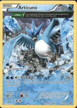 Articuno 17/108 Rare Roaring Skies Pokemon Near Mint - Image 1