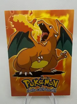 Charizard 1st Printing (Blue Topps Logo) Topps Pokemon Movie #E6 1999 - Image 1