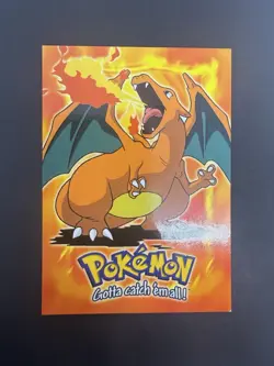 Charizard 1st Printing (Blue Topps Logo) Topps Pokemon Movie #E6 1999 - Image 3