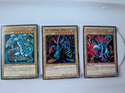 The Winged Dragon + Tri horn Dragon +Blue Eyes White Dragon YUGIOH - Image 1