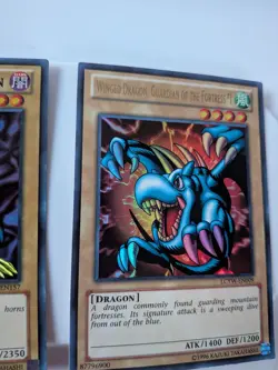 The Winged Dragon + Tri horn Dragon +Blue Eyes White Dragon YUGIOH - Image 3