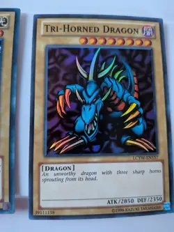 The Winged Dragon + Tri horn Dragon +Blue Eyes White Dragon YUGIOH - Image 4