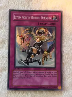 Yu-Gi-Oh! Return From the Different Dimension LP-NM 1st Edition DPKB-EN038 Super - Image 1