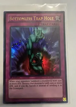 YUGIOH BOTTOMLESS TRAP HOLE LCYW-EN181 ULTRA 1ST ED NM - Image 1