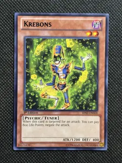 YuGiOh! - Krebons BP02-EN068 Black Rare 1st Edition Lightly Played - Image 1