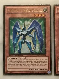 Yu-Gi-Oh! 3x “ELEMENTAL HERO PRISMA” 2-Limited Ed, 1-1st Ed Read Description - Image 2