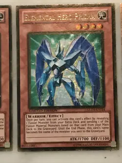 Yu-Gi-Oh! 3x “ELEMENTAL HERO PRISMA” 2-Limited Ed, 1-1st Ed Read Description - Image 3