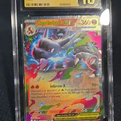 CGC Pristine 10 Mega Charizard X ex Holo 013/094 Phantasmal Flames ENG 2025 - Image 3