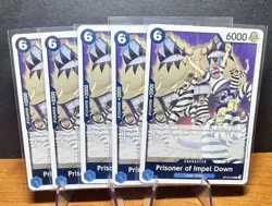 X5 One Piece Prisoner of Impel Down OP16-042 Rare Foil NM - Image 1