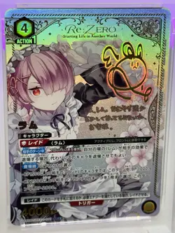 Union Arena Re Zero Starting Life in Another World Ram Signed 2 Star PSA 10 - Image 3