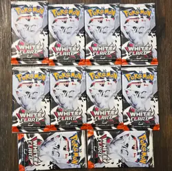 Pokemon TCG Scarlet & Violet—White Flare 10 Booster Packs (10 Cards) English - Image 1