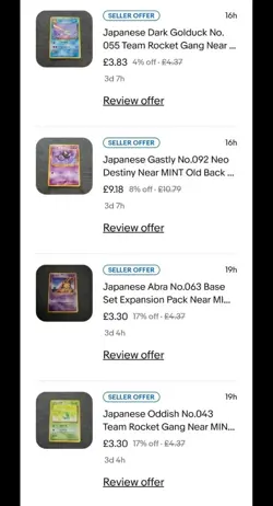 (Private Listing for spencer_james_west) 4 Japanese Old Back Pokemon Card Bundle - Image 2