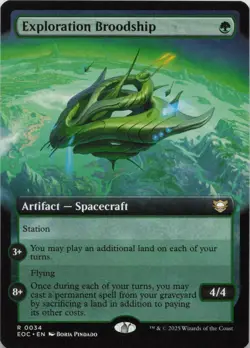 Exploration Broodship (Extended Art) R Commander: Edge of Eternities 34 LP-NM - Image 1