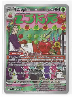 Dipplin 170/167 Twilight Masquerade Illustration Rare Holo Pokemon TCG Card NM - Image 1