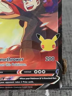 Lance's Charizard V SWSH133 Black Star Celebrations Pokemon Card Near Mint NM - Image 4