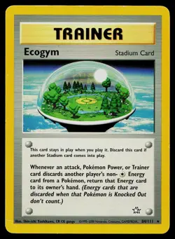 Pokemon Card Neo Genesis Ecogym 84/111 Unlimited Rare - Image 1