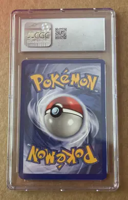 CGC 9 MINT Ditto 1999 Fossil 3/62 Holo Pokemon Card - Image 2