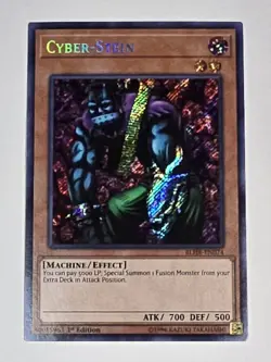 Cyber-Stein BLHR-EN074 Secret Rare 1st Edition Yugioh TCG Card NM+ - Image 1