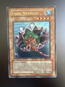 Yugioh Card Game Toon Mermaid MRL-072 1st Edition Ultra Rare NM B - Image 1