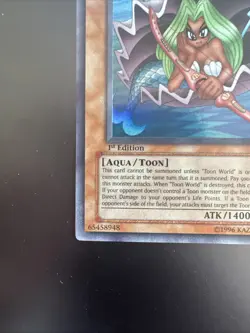 Yugioh Card Game Toon Mermaid MRL-072 1st Edition Ultra Rare NM B - Image 4